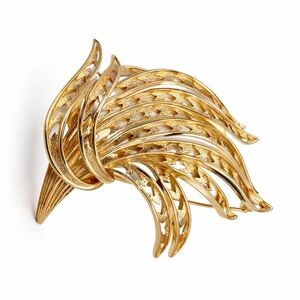 Monet Gold-Tone  Intricate Open-Wirework  Brooch